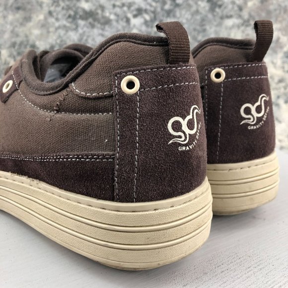 GRAVITY DEFYER Men's 13.5 Brown Versoshock Trampoline Canvas Casual Sneakers - Picture 5 of 12